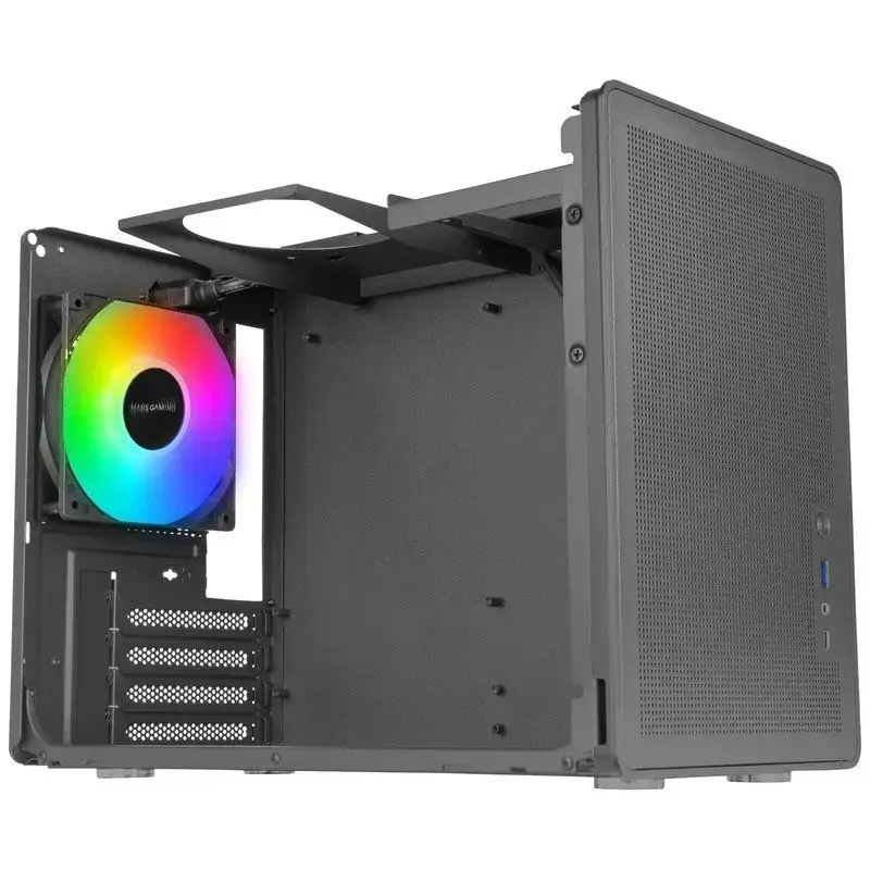 Caixa de computador Mars Gaming MCXPS mATX ultra compacta preta
