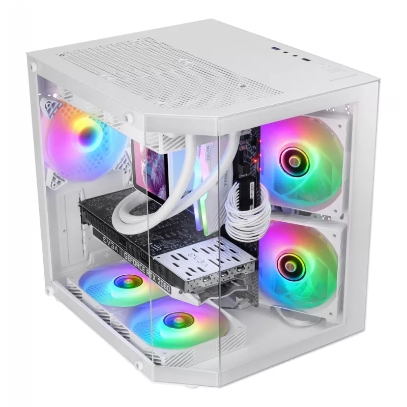 Mars Gaming MC-3TLITEW Mini Tower branco