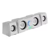 Mars Gaming MS22W altifalantes gaming compactos 2.2 RGB Flow subwoofer + 4 altifalantes ativos som DSP 35W branco