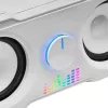 Mars Gaming MS22W altifalantes gaming compactos 2.2 RGB Flow subwoofer + 4 altifalantes ativos som DSP 35W branco