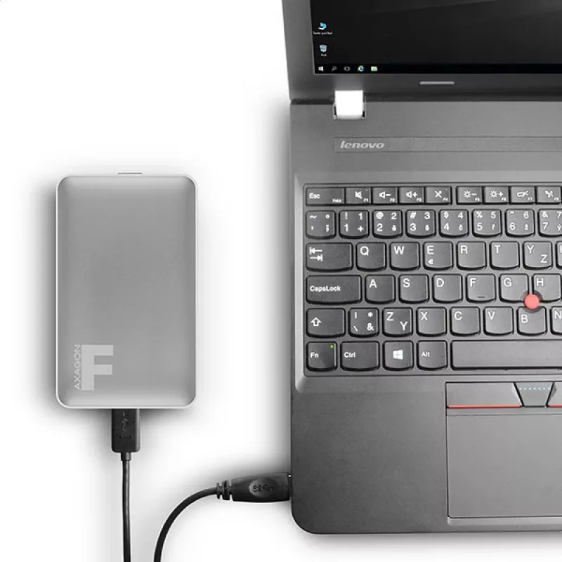 AXAGON EE25-F6G - caixa para HDD / SSD - 2,5 polegadas - SATA - Serial ATA II - Serial ATA III - 5 Gbit/s - conectividade USB - cinzento