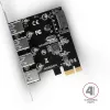 Axagon PCEU-430VL placas de interface/adaptador internas USB 3.2 Gen 1 (3.1 Gen 1)