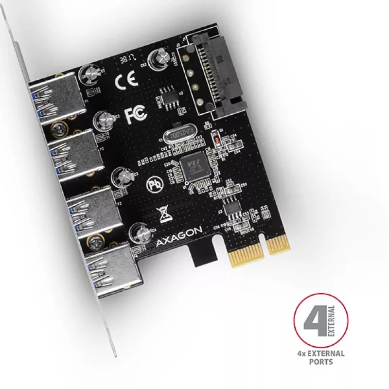 Axagon PCEU-430VL placas de interface/adaptador internas USB 3.2 Gen 1 (3.1 Gen 1)