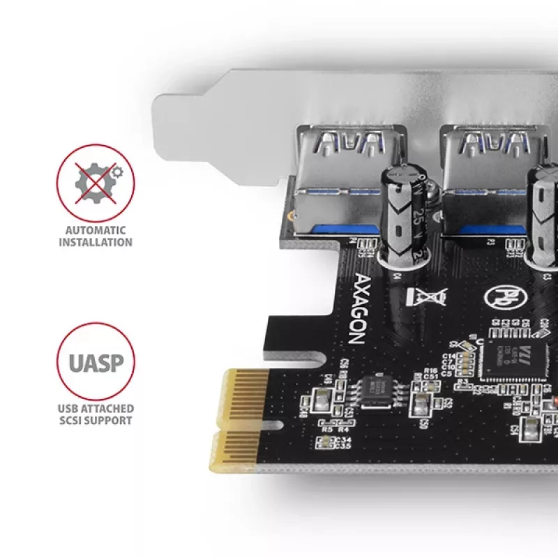 Axagon PCEU-430VL placas de interface/adaptador internas USB 3.2 Gen 1 (3.1 Gen 1)