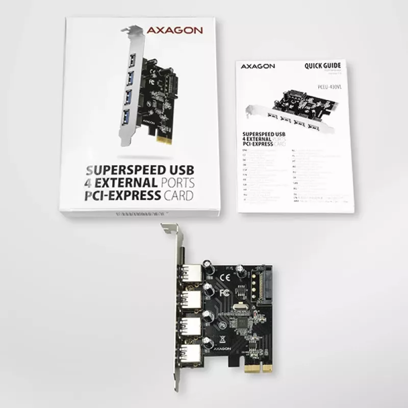 Axagon PCEU-430VL placas de interface/adaptador internas USB 3.2 Gen 1 (3.1 Gen 1)