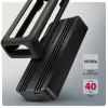 Axagon EEM2-40G caixa USB-C 40Gbps para SSD M.2 NVMe, alumínio ARMORED
