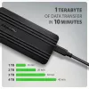 Axagon EEM2-40G caixa USB-C 40Gbps para SSD M.2 NVMe, alumínio ARMORED