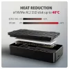 Axagon EEM2-40G caixa USB-C 40Gbps para SSD M.2 NVMe, alumínio ARMORED