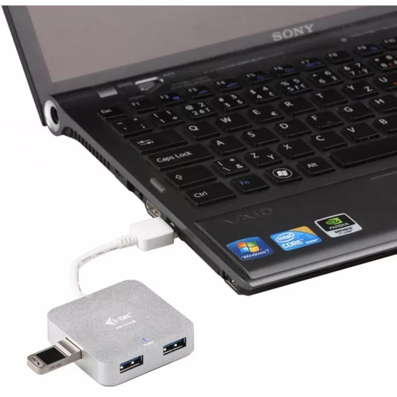 i-tec metal USB 3.0 hub passivo 4 portas