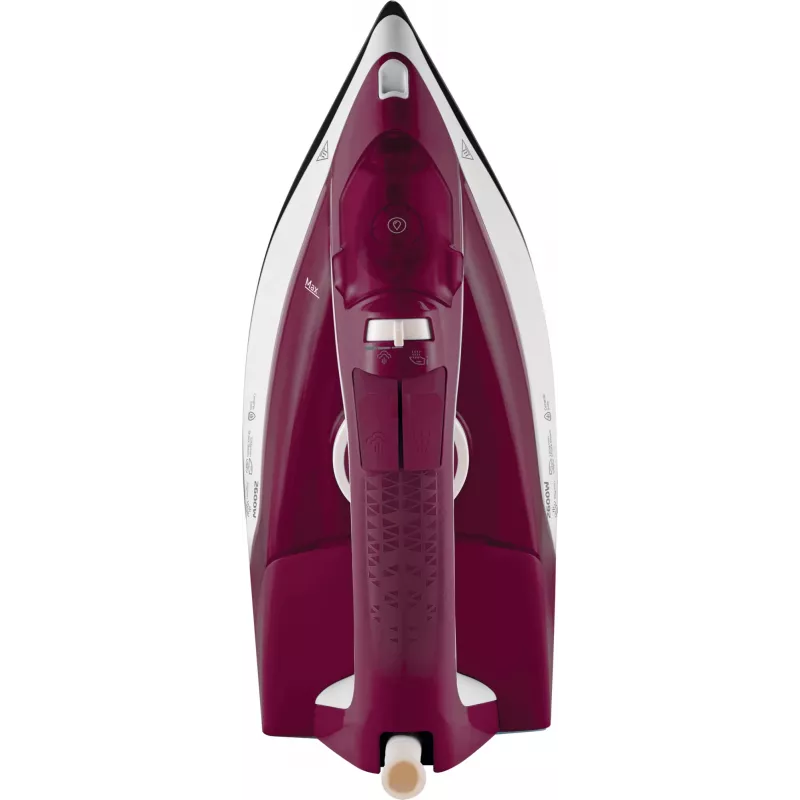 Beko SIM3126R ferro de engomar a vapor base cerâmica 2600 W vermelho