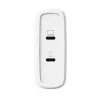 Carregador TRUST Maxo 100W 2 portas USB-C GaN — 100 W, 2x USB-C, 20 V máx, AC, interior, cabo de 2 m, branco