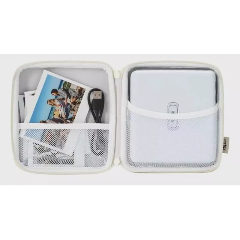 Capa para impressora Fujifilm para instax Link Wide (modelo 70100162648) – branco cinza