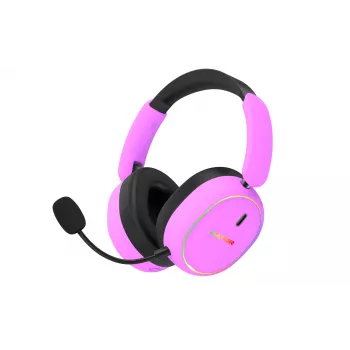 Headset sem fios HATOR Phoenix 2 com fio e sem fios head-band gaming USB Type-C / USB Type-A Bluetooth violeta