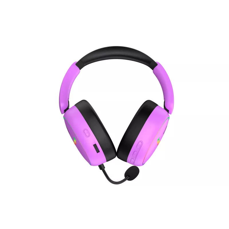Headset sem fios HATOR Phoenix 2 com fio e sem fios head-band gaming USB Type-C / USB Type-A Bluetooth violeta