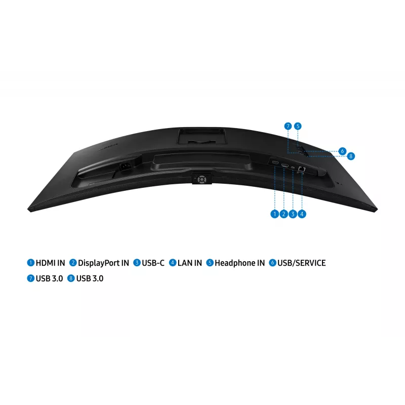 Monitor de computador Samsung S65UA 86,4 cm (34 polegadas) 3440 x 1440 píxeis UltraWide Quad HD LCD preto