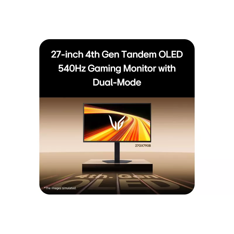 Monitor de computador LG 27GX790B-B 68,6 cm (27 polegadas) 2560 x 1440 píxeis Quad HD OLED preto
