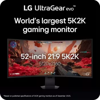 Monitor de computador LG 52G930B-B.AEU 132,1 cm (52 polegadas) 5120 x 2160 píxeis preto