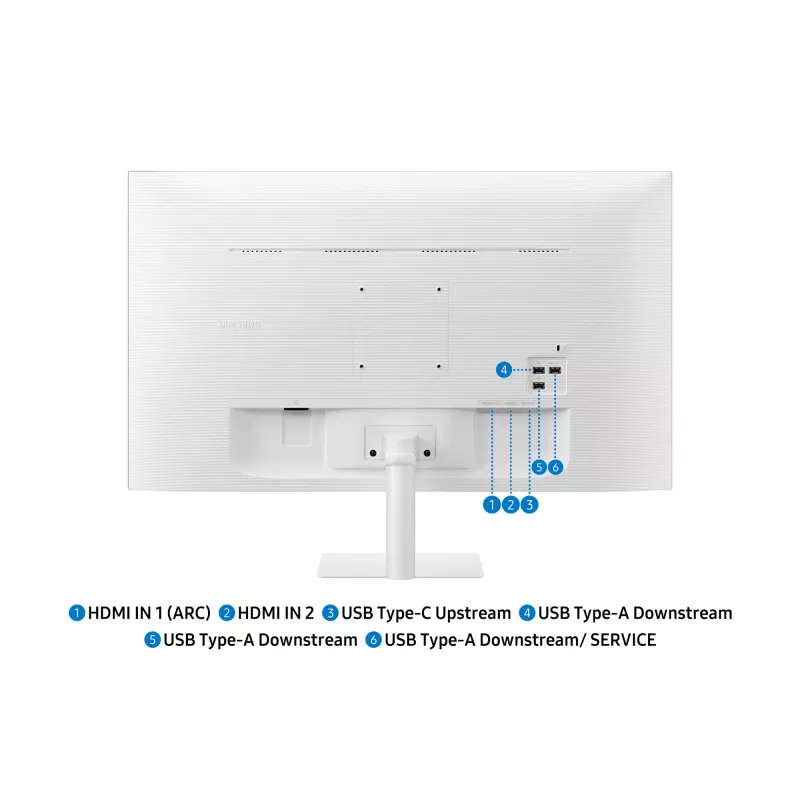 Monitor de computador Samsung M7 M70F 81,3 cm (32 polegadas) 3840 x 2160 píxeis 4K Ultra HD LED branco
