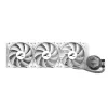 Zalman ALPHA36 White Refrigeração líquida para CPU com radiador de 360 mm, 3 ventoinhas de 120 mm, bomba ARGB, refrigeração líquida all-in-one para dois processadores, 12 cm