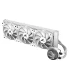 Zalman ALPHA36 White Refrigeração líquida para CPU com radiador de 360 mm, 3 ventoinhas de 120 mm, bomba ARGB, refrigeração líquida all-in-one para dois processadores, 12 cm