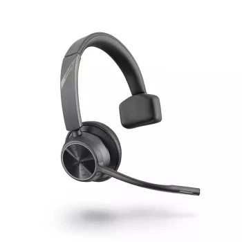 Headset HP POLY Voyager 4310 UC — Bluetooth sem fios, arco de cabeça, supra-aural, 50 m de alcance, 122 g, Preto