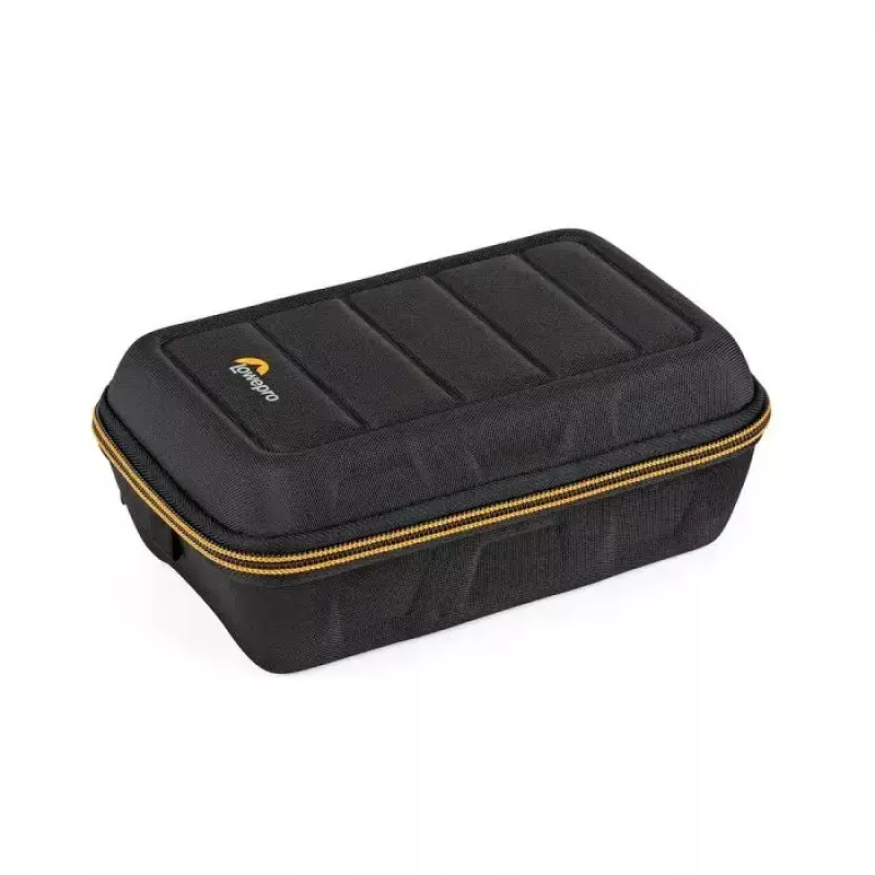 Bolsa para máquina fotográfica Lowepro HARDSIDE CS 60 — bolsa rígida, compacta, 140×85×227 mm, preta/laranja