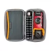 Bolsa para máquina fotográfica Lowepro HARDSIDE CS 60 — bolsa rígida, compacta, 140×85×227 mm, preta/laranja