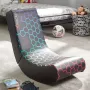 Cadeira gaming para consola x rocker Neo Hex Edition — assento e encosto acolchoados, largura 410 mm, profundidade 855 mm, altura 650 mm