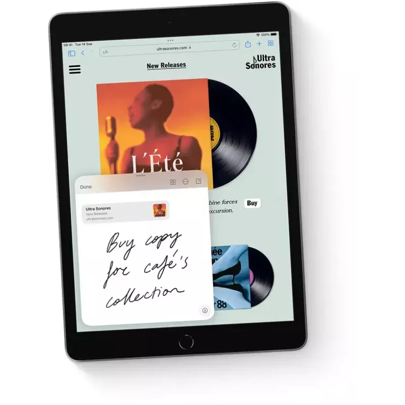 Tablet Apple iPad 10,2 polegadas (25,9 cm) 256 GB Wi-Fi (802.11ac) A13, iPadOS 15, cinzento, 8 MP/12 MP