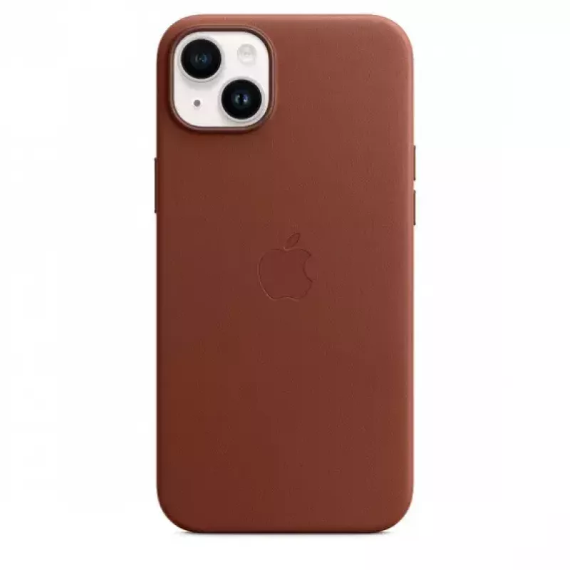 Capa Apple iPhone 14 Plus em pele com MagSafe Umber