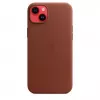 Capa Apple iPhone 14 Plus em pele com MagSafe Umber