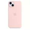 Capa em silicone Apple iPhone 14 Plus MagSafe Chalk Pink