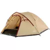 Tenda de campismo de verão COLEMAN Darwin 4 Plus para 4 pessoas — bege/vermelho-escuro