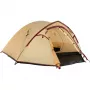 Tenda de campismo de verão COLEMAN Darwin 4 Plus para 4 pessoas — bege/vermelho-escuro
