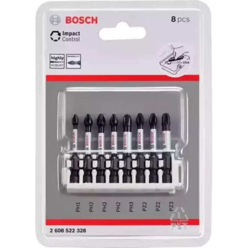 Conjunto de bits de chave de fendas Bosch 2 608 522 328