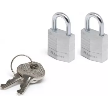 Master Lock 9120EURTCC cadeado 20 mm, pack de 2
