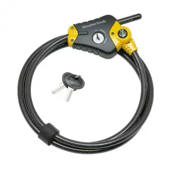 Cabo de segurança MASTERLOCK 8420EURD — cabo de aço ajustável de 10 mm, P22724