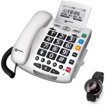 Telefone de emergência com fios Geemarc SERENITIES com anúncio de voz