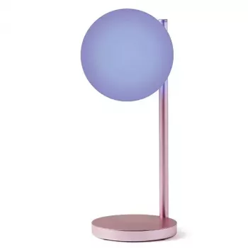 Candeeiro de mesa LED Lexon Bubble Lamp LH70LP rosa-claro 15W com carregador sem fios