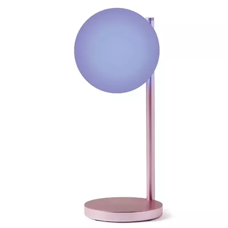 Candeeiro de mesa LED Lexon Bubble Lamp LH70LP rosa-claro 15W com carregador sem fios