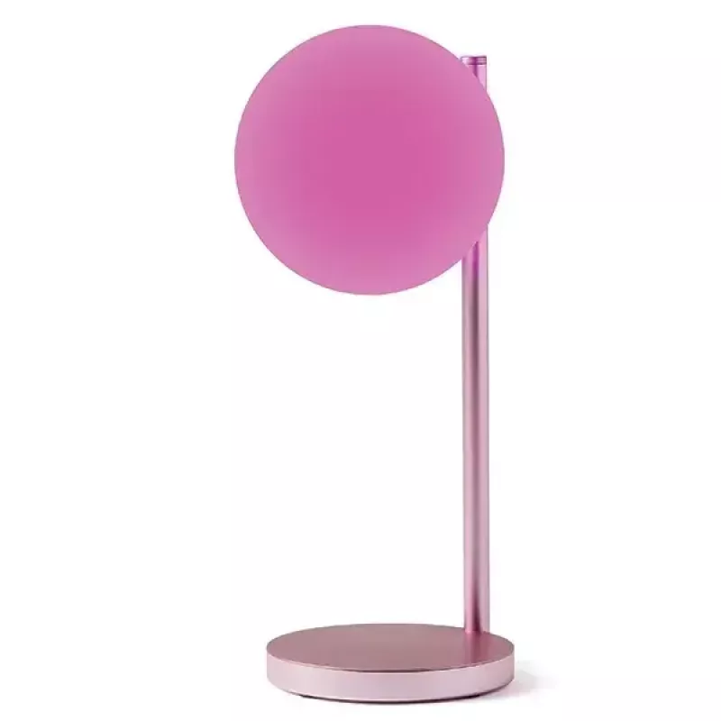 Candeeiro de mesa LED Lexon Bubble Lamp LH70LP rosa-claro 15W com carregador sem fios