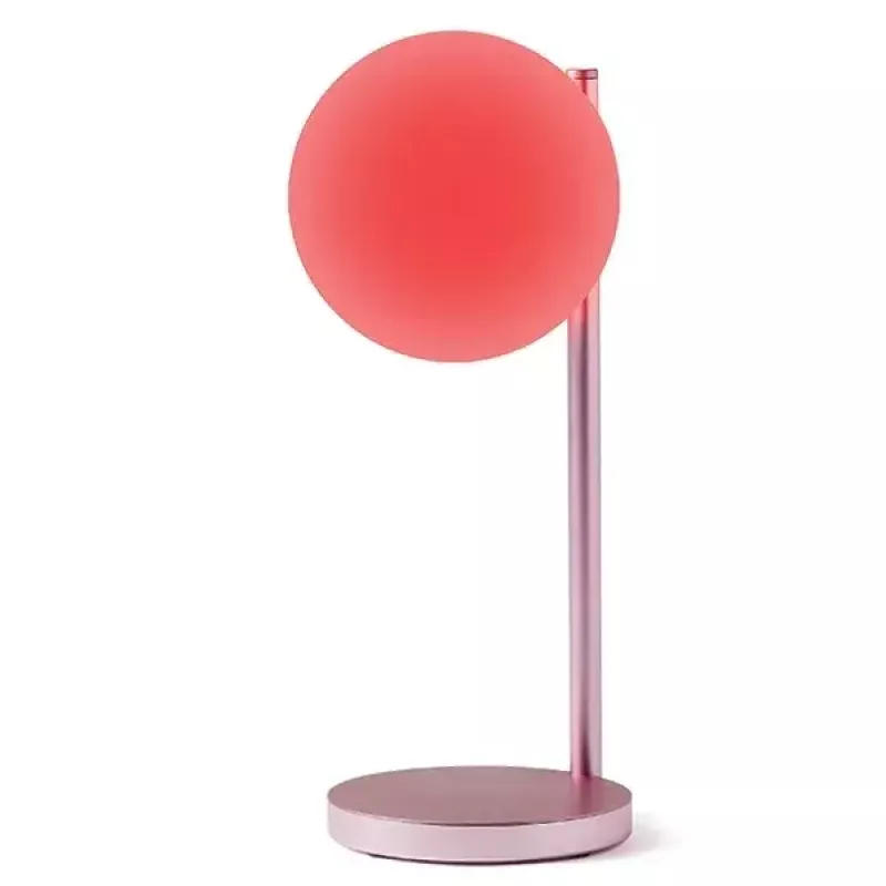 Candeeiro de mesa LED Lexon Bubble Lamp LH70LP rosa-claro 15W com carregador sem fios