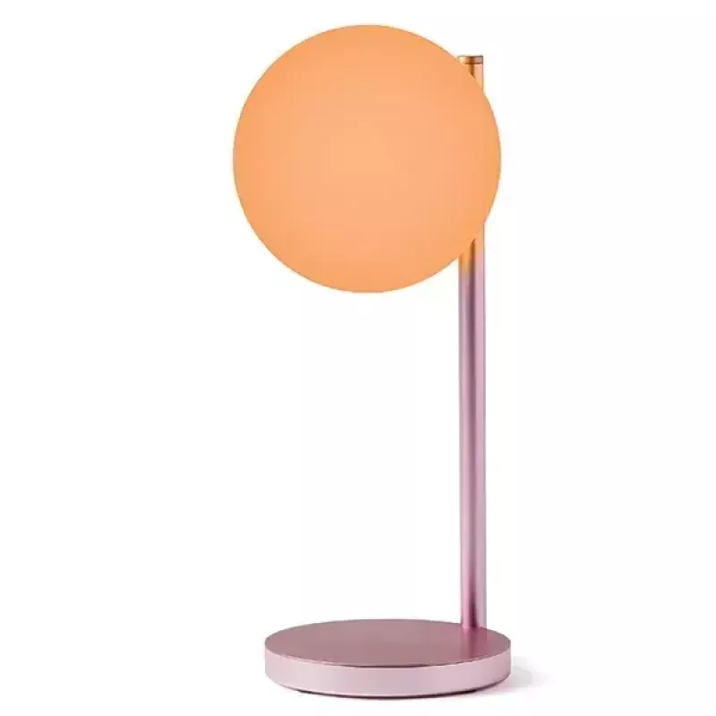 Candeeiro de mesa LED Lexon Bubble Lamp LH70LP rosa-claro 15W com carregador sem fios
