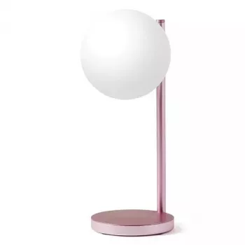 Candeeiro de mesa LED Lexon Bubble Lamp LH70LP rosa-claro 15W com carregador sem fios