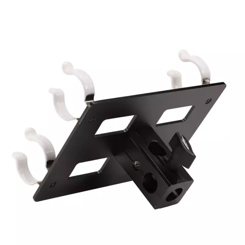 Conjunto de montagem Nanlite Pavotube Double Bank 2 T12 LED mastro preto