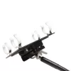 Conjunto de montagem Nanlite Pavotube Double Bank 2 T12 LED mastro preto