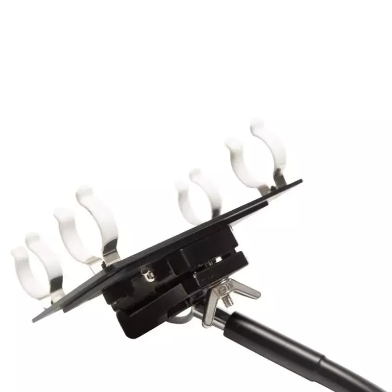 Conjunto de montagem Nanlite Pavotube Double Bank 2 T12 LED mastro preto