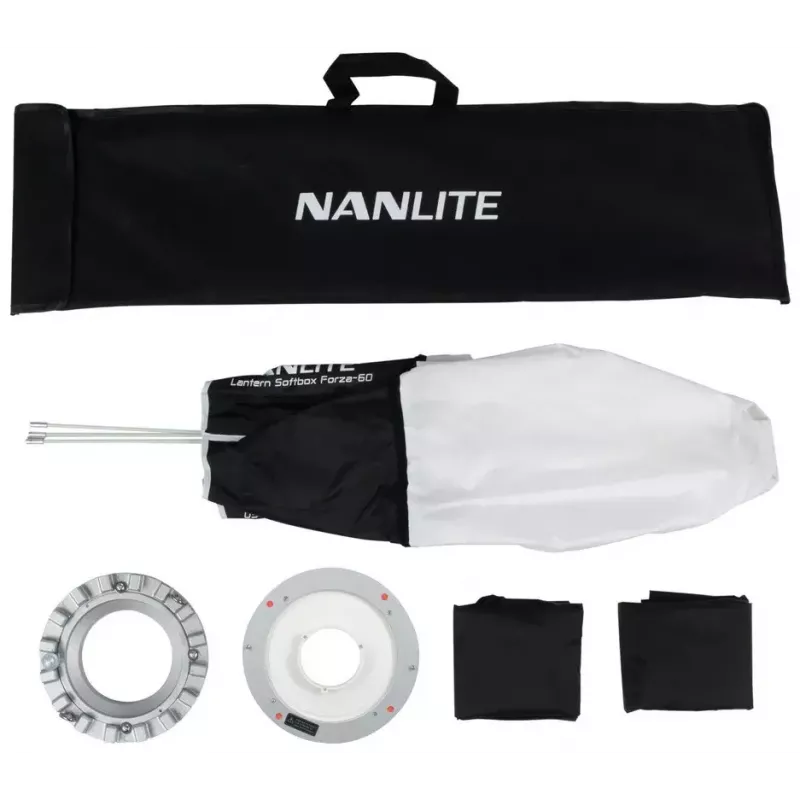Modificador de luz Nanlite LT-FZ60 prateado branco 45 cm de diâmetro