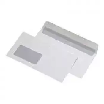 Envelopes de envio MAILmedia C5 com janela, 500 unid., branco
