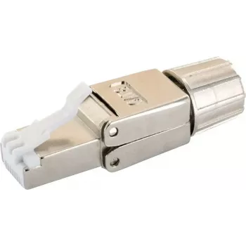Conector macho RJ-45 Schwaiger NWST811 531 prateado ficha 15 mm de largura